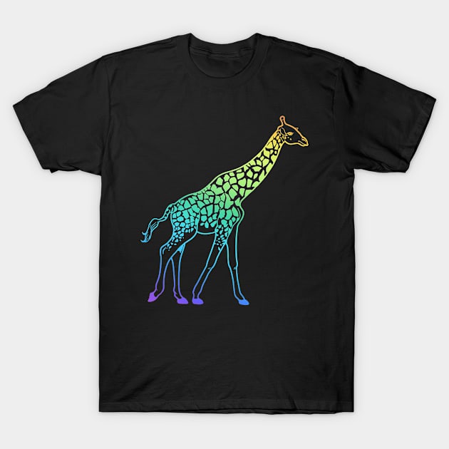 Giraffe Nature Wildlife Gift T-Shirt by Linco